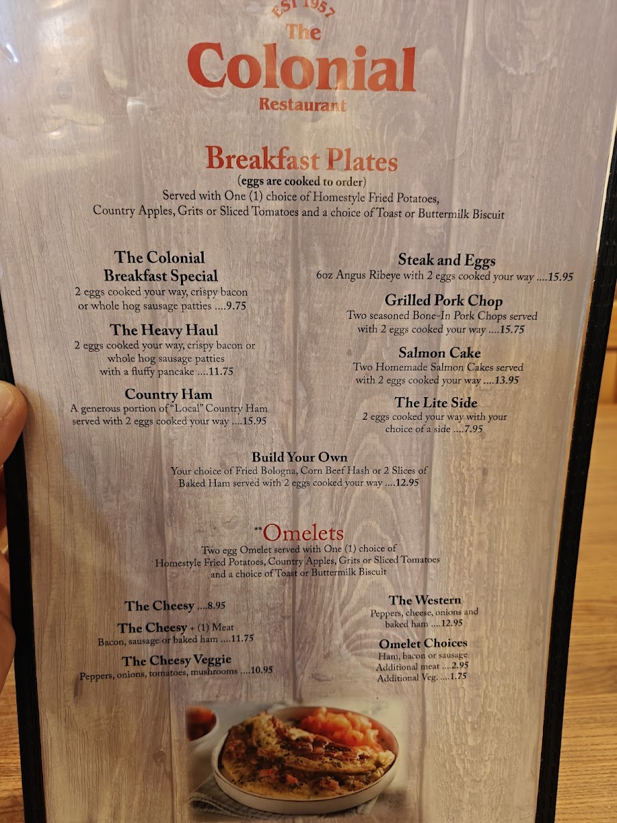 Menu The Colonial Restaurant-2