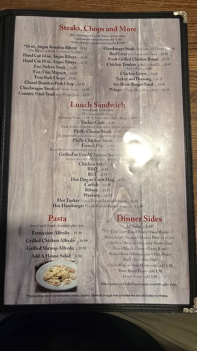 Menu The Colonial Restaurant-3